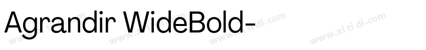 Agrandir WideBold字体转换